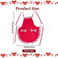 1Pcs Polyester Bowknot Kitchen Apron&nbsp;AJEW-BM0001-51