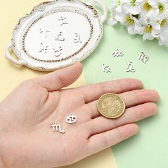 12Pcs 12 Styles 304 Stainless Steel Constellation Pendants&nbsp;STAS-FS0002-34