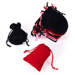 24Pcs 8 Styles Gourd & Rectangle Velvet Drawstring Packing Bags&nbsp;TP-TA0001-07B