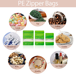 18Pcs 3 Styles PE Resealable Bags with Window&nbsp;OPP-TAD0001-01C