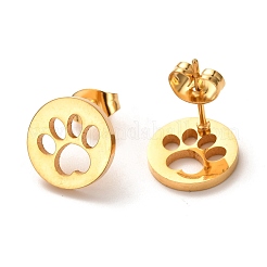 Ion Plating(IP) 304 Stainless Steel Stud Earrings&nbsp;EJEW-C001-05G