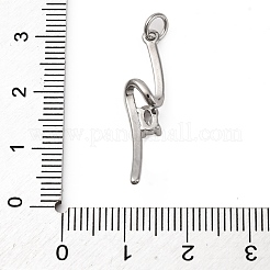 Brass Micro Pave Cubic Zirconia Pendants&nbsp;KK-P308-42P