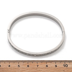 304 Stainless Steel Rhinestone Bangles for Women&nbsp;BJEW-Z092-13P