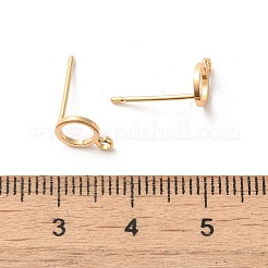 Brass Stud Earring Findings&nbsp;KK-S348-115