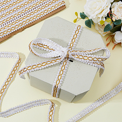 Centipede Braided Polyester Lace Trim&nbsp;OCOR-WH0092-02A