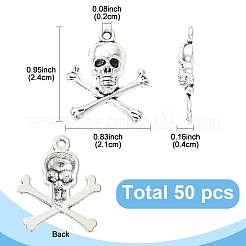 50Pcs Tibetan Style Alloy Pendants&nbsp;FIND-YW0009-48
