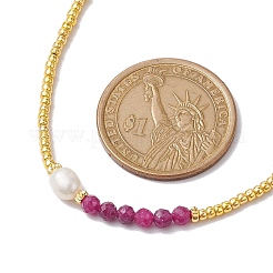 Natural Gemstone Beaded Necklaces&nbsp;NJEW-JN04689