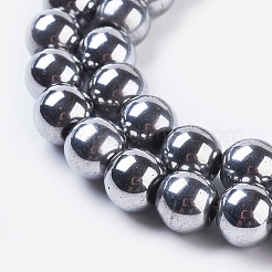 Synthetic Magnetic Hematite Beads Strands&nbsp;G-H1098-1