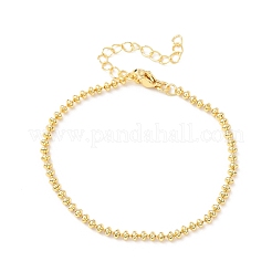 Brass Beaded Bracelets for Women&nbsp;BJEW-C140-20G