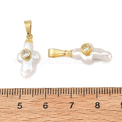 Natural Baroque Keshi Pearl Pendants&nbsp;PALLOY-JF06012