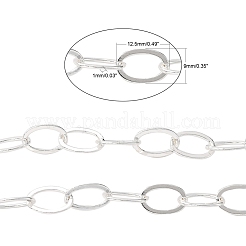 Electroplate Brass Paperclip Chains&nbsp;CHC-L019-31S