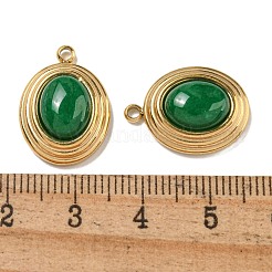 Natural Green Jade Dyed Pendants&nbsp;STAS-L025-007G-03