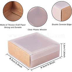 Kraft Paper Jewelry Boxes&nbsp;LS-CON-WH0068-65A
