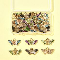 25Pcs 5 Colors Alloy Enamel Pendants&nbsp;ENAM-FS0003-30