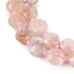 Natural Cherry Blossom Agate Beads Strands&nbsp;G-B094-A02-01