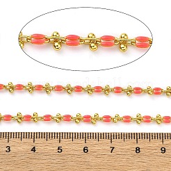 Brass Enamel Link Chains&nbsp;CHC-L050-07G-07