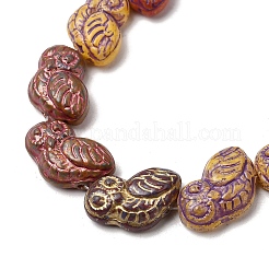 Painted Glass Beads Strands&nbsp;GLAA-Z021-08