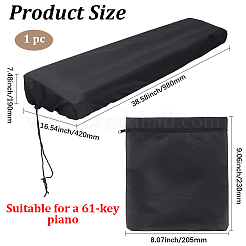 Polyester Dustproof Cover for Piano Keyboard&nbsp;AJEW-GF0013-80A