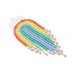 Glass Seed Beaded Big Pendants&nbsp;PALLOY-MZ00915