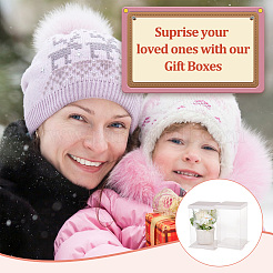 Folding Clear Plastic Gift Storage Boxes&nbsp;LS-CON-WH0106-09A