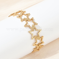 304 Stainless Steel Cuff Bangles for Women&nbsp;BJEW-U045-03G