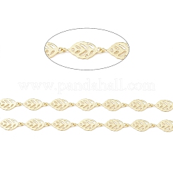 Brass Hollow Leaf Link Chains&nbsp;CHC-M025-10G
