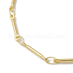Brass Bar Link Chain Bracelets for Women Men&nbsp;BJEW-JB10274-01