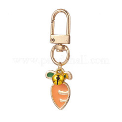 6Pcs 6 Styles Alloy Enamel Pendant Swivel Keychain&nbsp;HJEW-JM00863