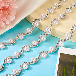 Half Round Iron Rhinestone Cup Chains&nbsp;FIND-TAC0007-17C