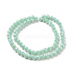 Electroplate Opaque Glass Beads Strands&nbsp;EGLA-H101-01