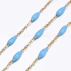 Handmade Enamel Beaded Chains&nbsp;CHS-I007-06G-09
