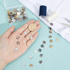 100Pcs Natural Shell Buttons&nbsp;BUTT-MA0001-20