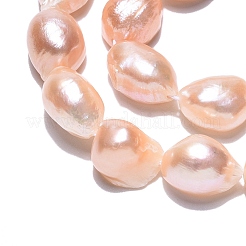 Natural Cultured Freshwater Pearl Beads Strands&nbsp;PEAR-N014-08D-01