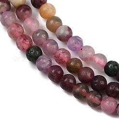 Natural Multicolor Tourmaline Beads Strands&nbsp;G-G281-A01-4mm