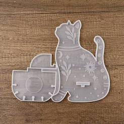Cat Shape Floating Shelf DIY Silicone Mold&nbsp;DIY-K067-01