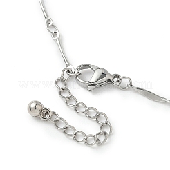 304 Stainless Steel Twisted Bar Link Chain Bracelets for Women&nbsp;BJEW-JB11837