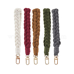 Handmade Macrame Cotton Threads Wrist Strap Pendant Decoration&nbsp;HJEW-JM02624