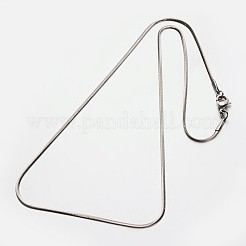 Non-Tarnish 304 Stainless Steel Snake Chain Necklaces&nbsp;NJEW-M114-31-P