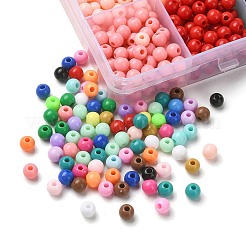 24 Colors Opaque Acrylic Beads&nbsp;MACR-YW0002-95