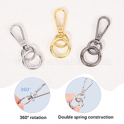 Teardrop Alloy Swivel Clasps&nbsp;PURS-SP0001-03