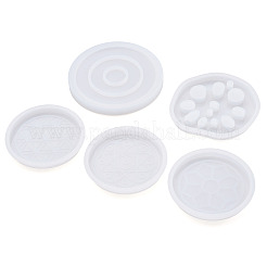 5Pcs 5 Style Cup Mat Silicone Molds&nbsp;DIY-BG0001-11