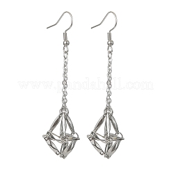 Natural Gemstone Dangle Earrings&nbsp;EJEW-JE05554-02