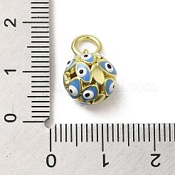 Brass Enamel Charms&nbsp;KK-E092-12G-02