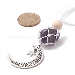 Moon 201 Stainless Steel Pendant Decorations&nbsp;HJEW-JM00958-04