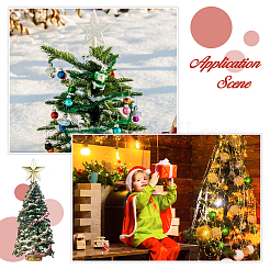 12Pcs 3 Colors Plastic Christmas Treetop Star Ornament&nbsp;DIY-DC0003-97