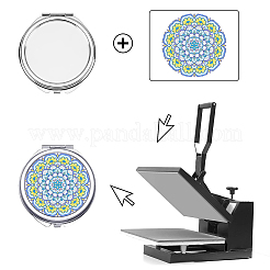 30Pcs 5 Styles Portable Glass Compact Mirror&nbsp;MRMJ-GO0001-14