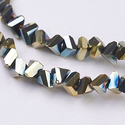 Electroplate Glass Beads Strands&nbsp;EGLA-J145-6mm-FP03