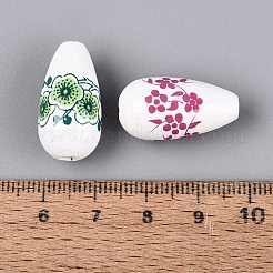 Printed Handmade Porcelain Beads&nbsp;PORC-N014-06B