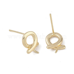 Brass Stud Earring Findings&nbsp;KK-G497-31G