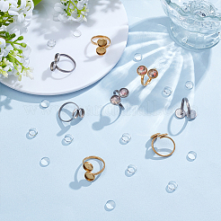 DIY Blank Dome Cuff Ring Making Kit&nbsp;DIY-UN0004-72